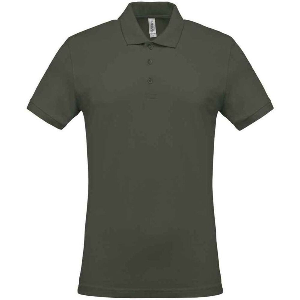 Kariban Mens Pique Polo Shirt / Dark Khaki